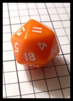 Dice : Dice - 20D - Orange 20D with White Numerals Unknown - Ebay feb 2010